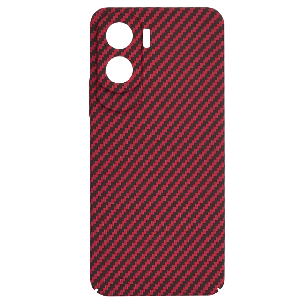 Husa pentru Honor 90 Lite, Finisaj Premium cu Textura de Carbon, Design Elegant, SKDR CarbonFlex - Rosu - 3 | YEO
