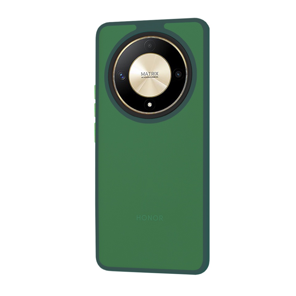 Husa pentru Honor Magic6 Lite, ce Absoarbe Cele mai Aspre Socuri, Skyddar Frosted - Verde inchis - 1 | YEO