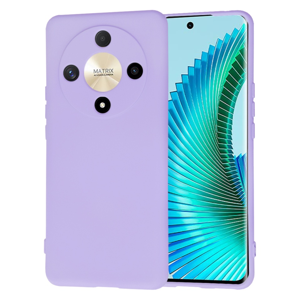 Husa pentru Honor Magic6 Lite din Silicon Catifelat, Protectie Premium, Skyddar SoftElegance - Violet