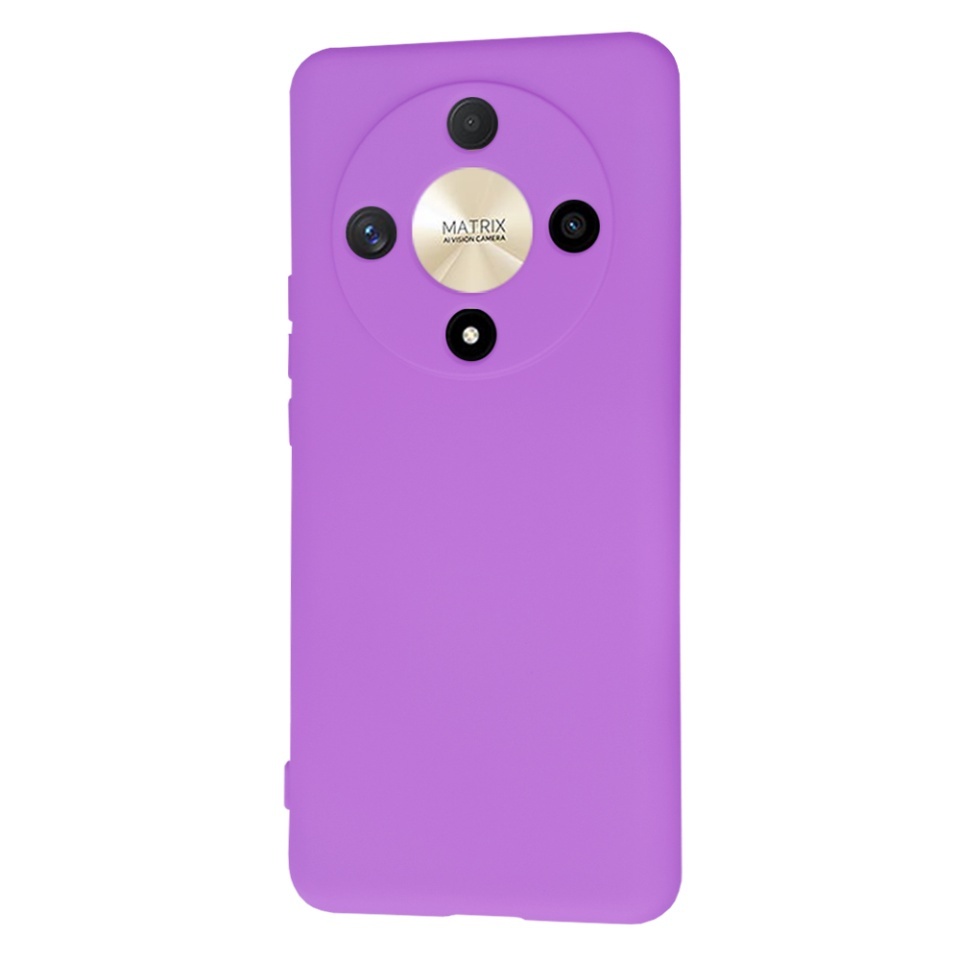 Husa pentru Honor Magic6 Lite, SKYDDAR INNOVATION, din Silicon Catifelat, SoftElegance, set cu sticker, Mov - 2 | YEO