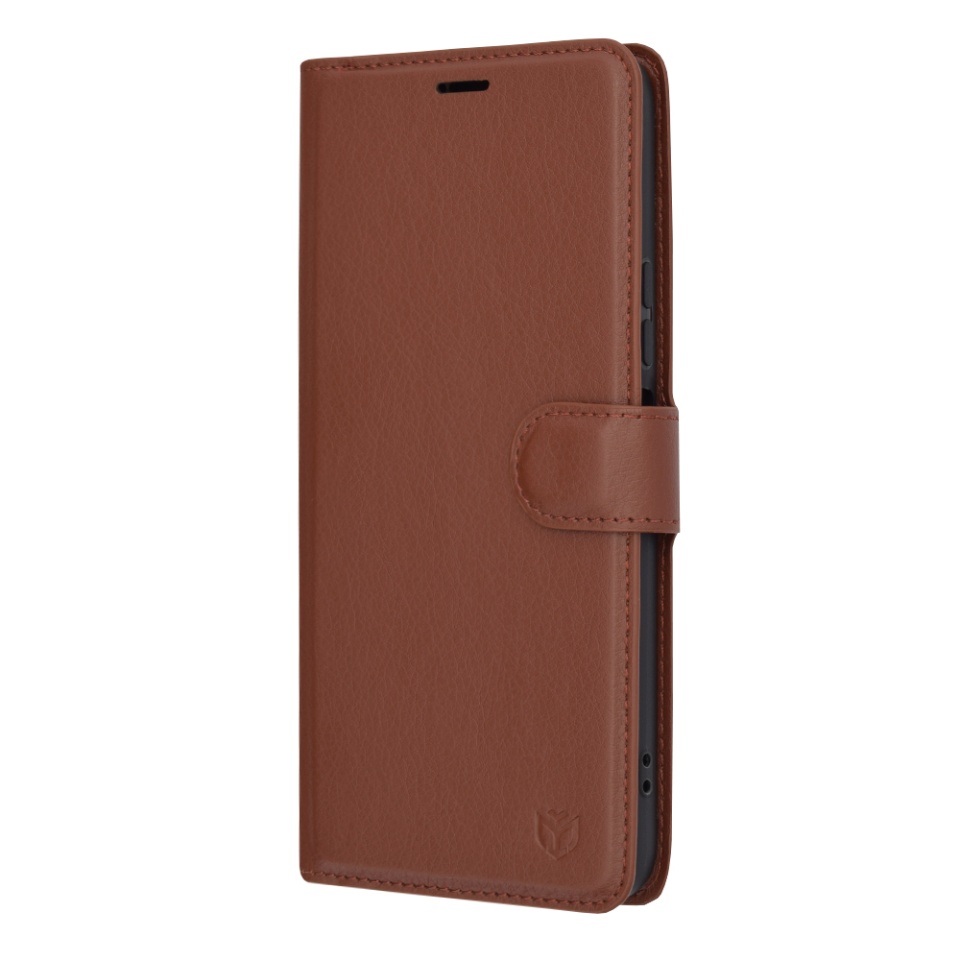 Husa pentru Honor X8a tip Carte, cu Portofel Interior, Finisaje Premium, SKYDDAR Leather Wallet - Maro - 3 | YEO