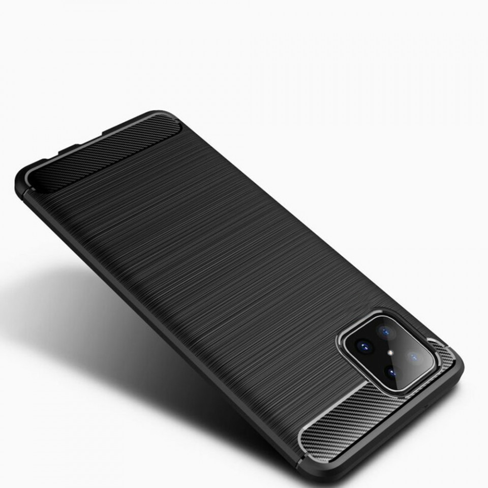 Husa pentru Honor X8b din Carbon Silicon Skyddar, Anti-Amprente - Negru - 1 | YEO