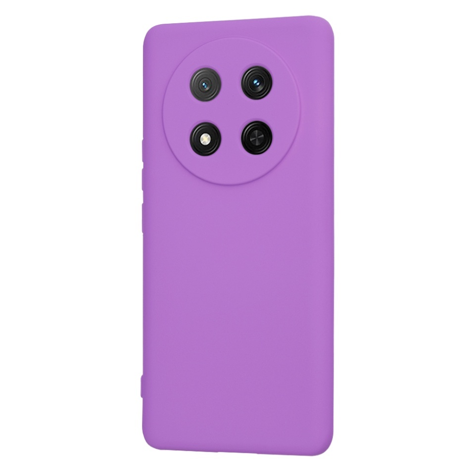 Husa pentru Honor X9c / Magic7 Lite, SKYDDAR INNOVATION, din Silicon Catifelat, SoftElegance, set cu sticker, Mov - 2 | YEO
