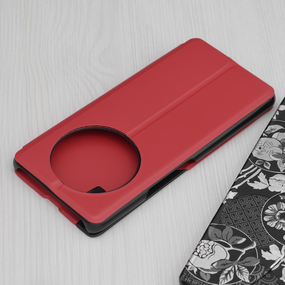 Husa pentru Honor X9c / Magic7 Lite tip carte, Eco View Leather - Rosu - 1 | YEO
