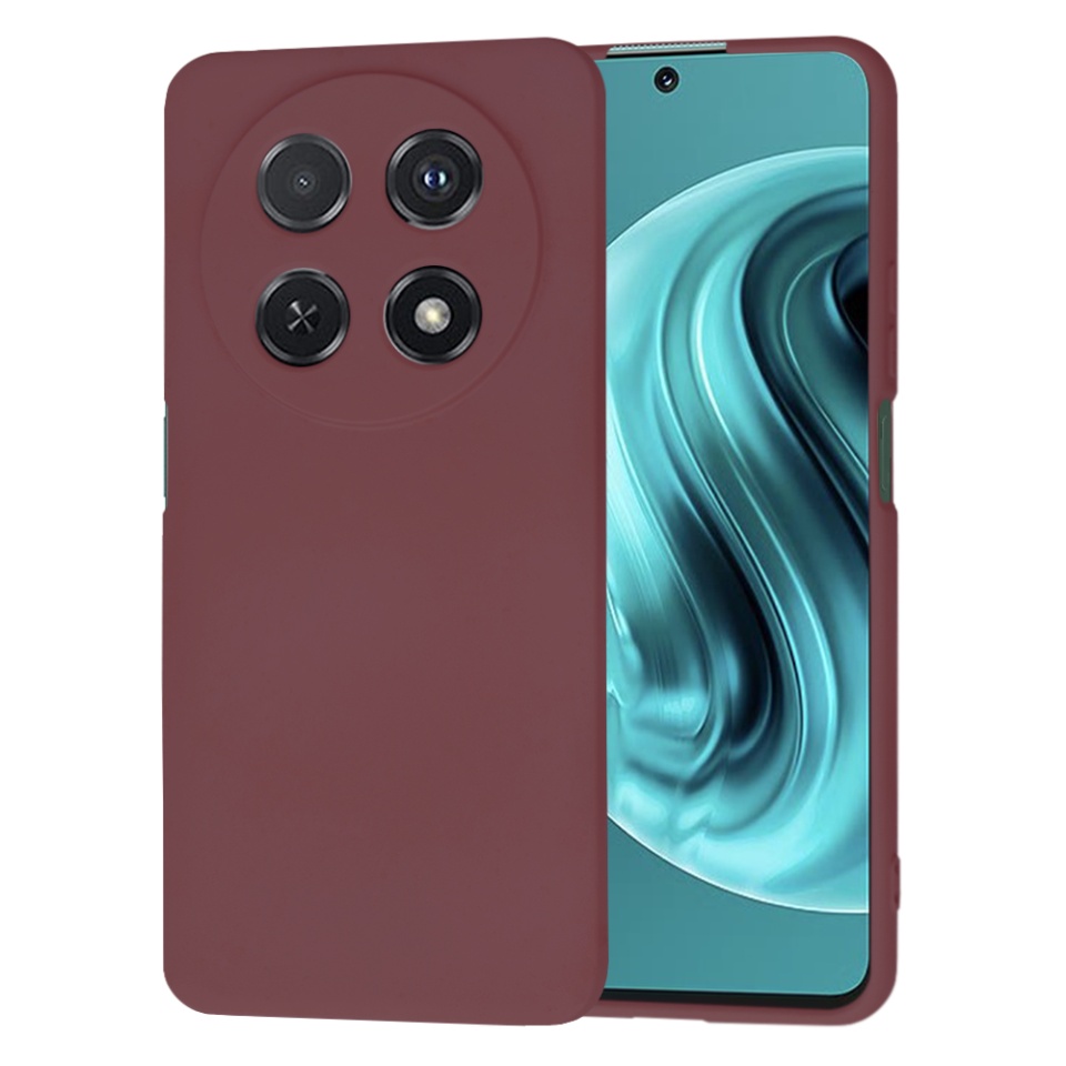 Husa pentru Huawei nova 12i din Silicon Catifelat, Protectie Premium, Skyddar SoftElegance - Bordo