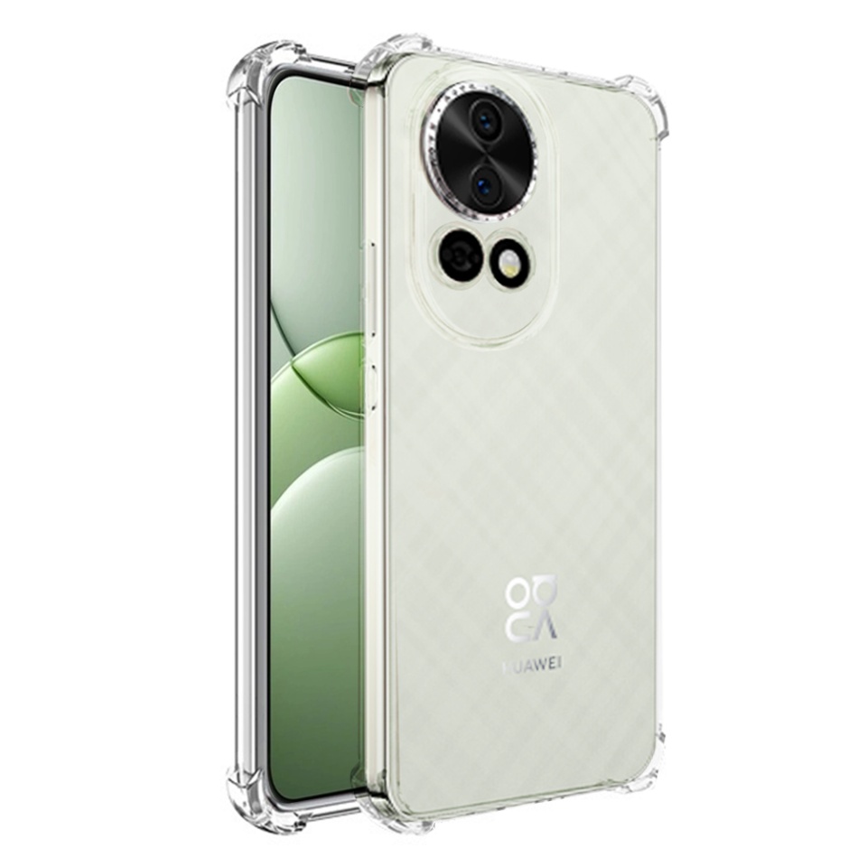 Husa pentru Huawei nova 13 , SKYDDAR INNOVATION, Shockproof Clear din Silicon Slim, Transparenta, set cu sticker
