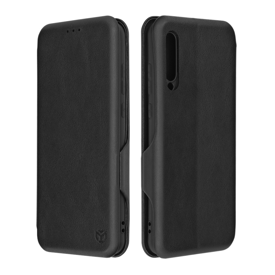 Husa pentru Huawei P20 Pro, SKYDDAR INNOVATION, Safe Wallet tip carte din Piele Ecologica, Suport Carduri, Inchidere Magnetica, Negru, set cu sticker