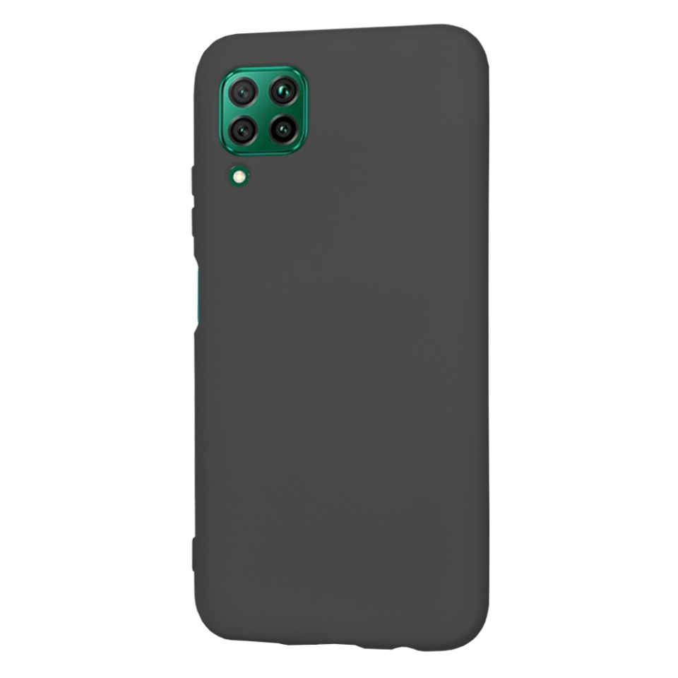 Husa pentru Huawei P40 Lite din Silicon Catifelat, Protectie Premium, Skyddar SoftElegance - Negru - 2 | YEO
