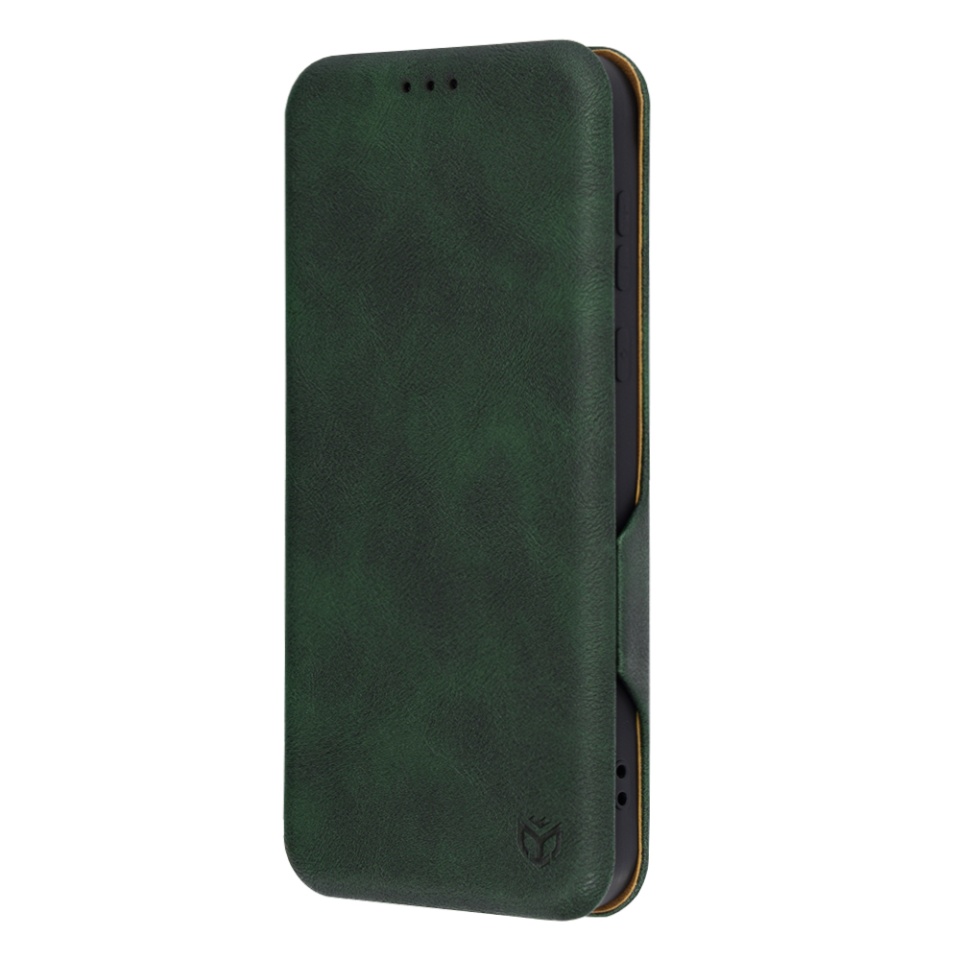 Husa pentru Huawei Pura 70, SKYDDAR INNOVATION, Safe Wallet tip carte din Piele Ecologica, Suport Carduri, Inchidere Magnetica, Verde, set cu sticker - 3 | YEO
