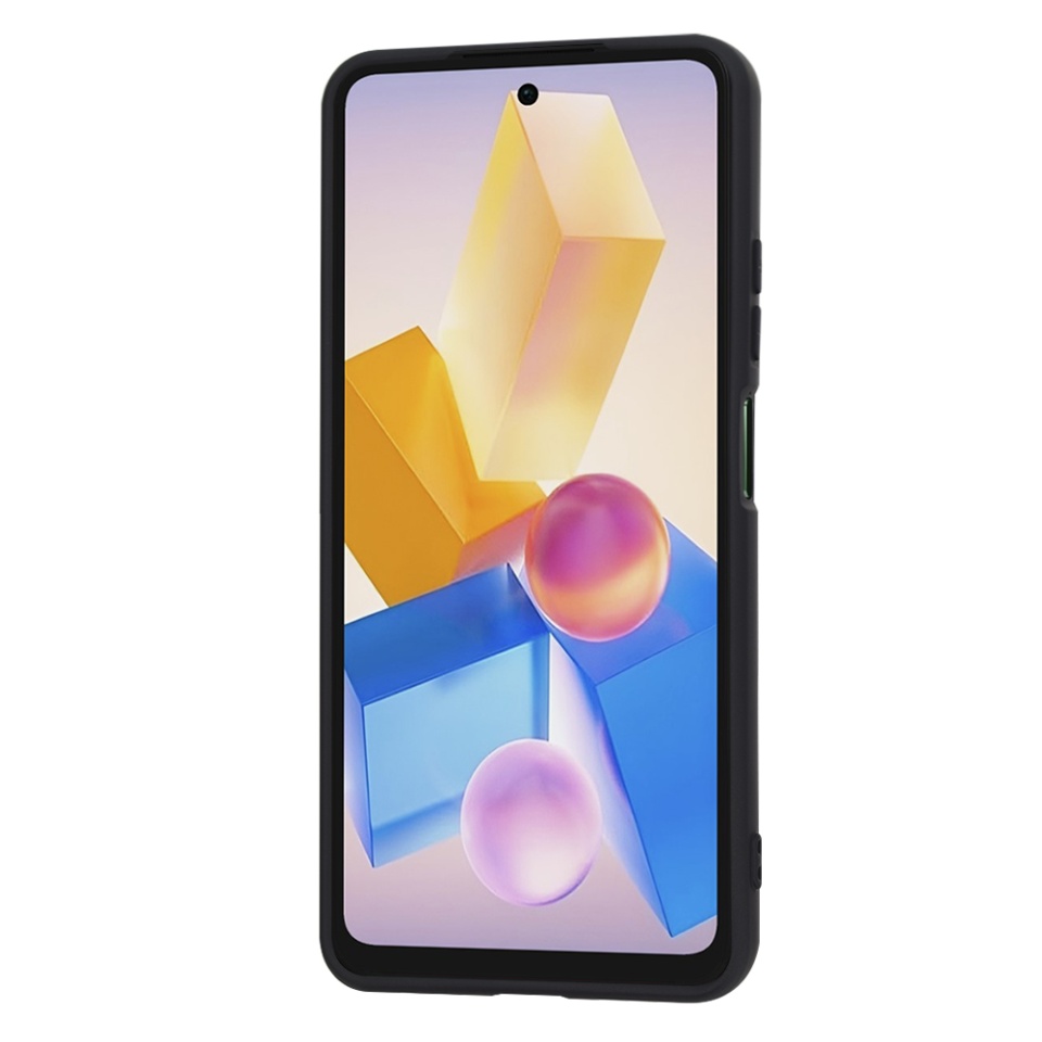 Husa pentru Infinix Hot 40i din Silicon Catifelat, Protectie Premium, Skyddar SoftElegance - Negru - 1 | YEO