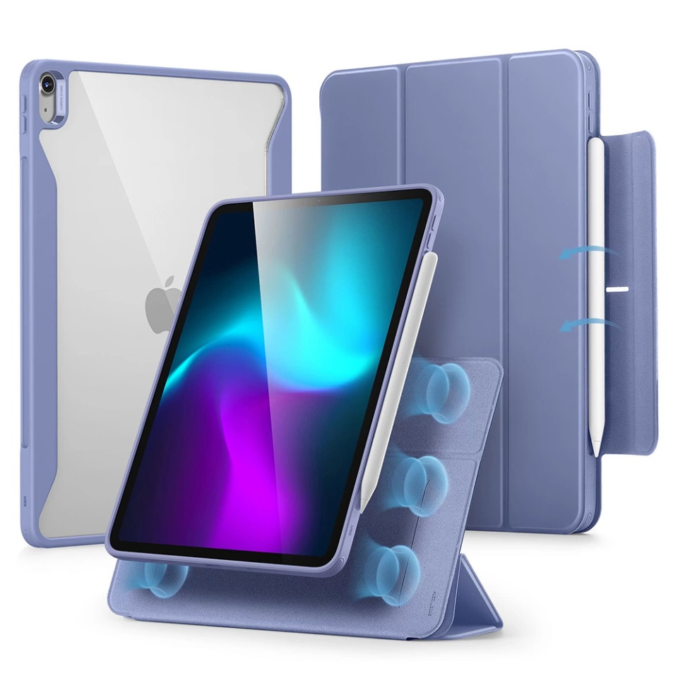 Husa pentru iPad Air 13 (2024) / Air 13 (2025), tip Carte, Rebound Hybrid ESR - Violet