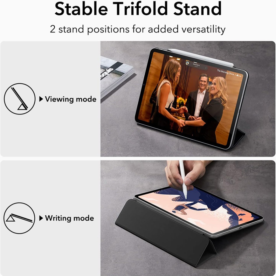 Husa pentru iPad Pro 11 (2018 / 2020 / 2021 / 2022), tip Carte, Rebound Magnetic ESR - Negru - 2 | YEO