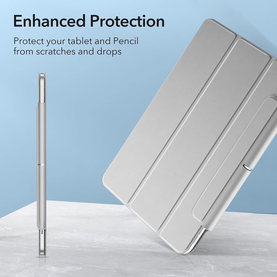 Husa pentru iPad Pro 11 2018 / Air 4 / 5 / 11 (2020/2022/2024), tip Carte, Rebound Magnetic ESR - Gri - 1 | YEO