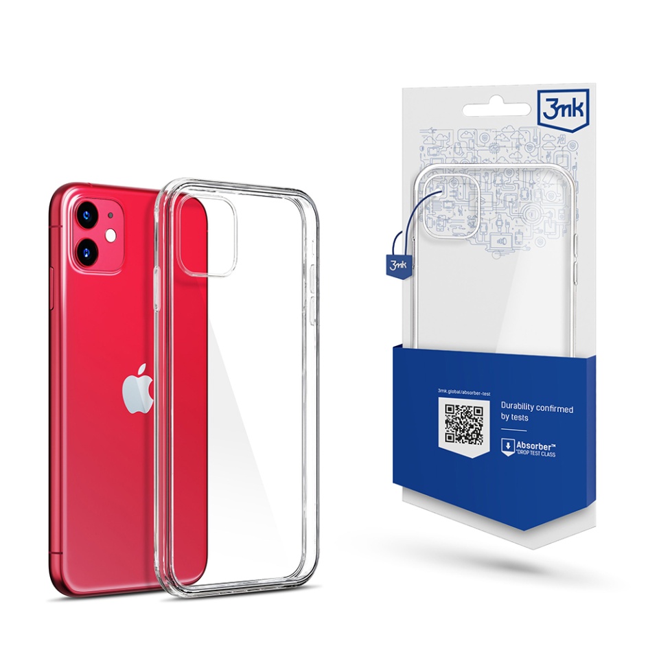Husa pentru iPhone 11, din silicon, 3mk Clear Case, Transparent