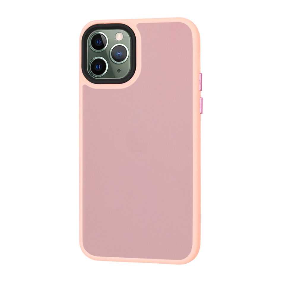 Husa pentru iPhone 11 Pro Max, SKYDDAR INNOVATION, HaloFrost, AntiSoc, Roz, set cu sticker - 1 | YEO