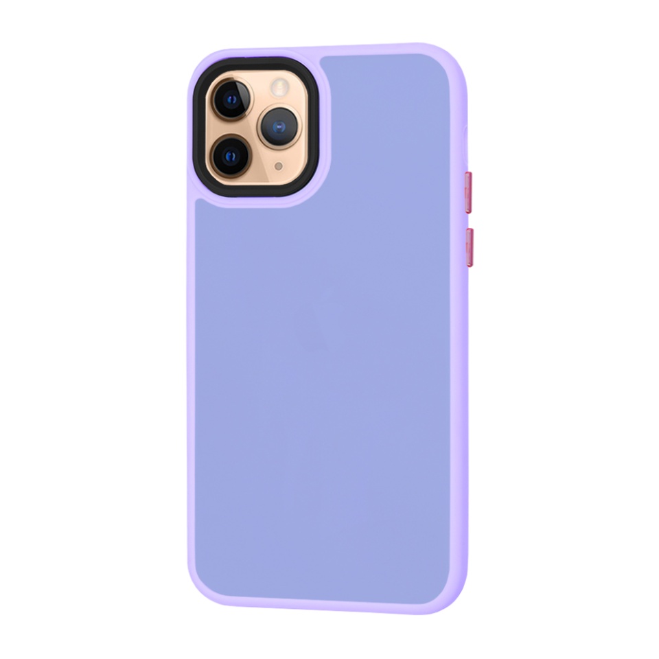Husa pentru iPhone 11 Pro, SKYDDAR INNOVATION, HaloFrost, AntiSoc, Mov deschis, set cu sticker - 1 | YEO