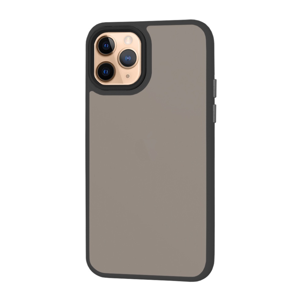Husa pentru iPhone 11 Pro, SKYDDAR INNOVATION, HaloFrost, AntiSoc, Negru, set cu sticker - 1 | YEO