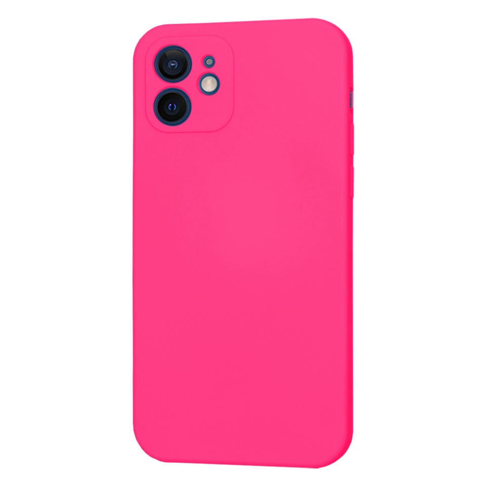 Husa pentru iPhone 12 din Silicon Catifelat, Protectie Premium, Skyddar SoftElegance MagSafe - Fucsia - 2 | YEO