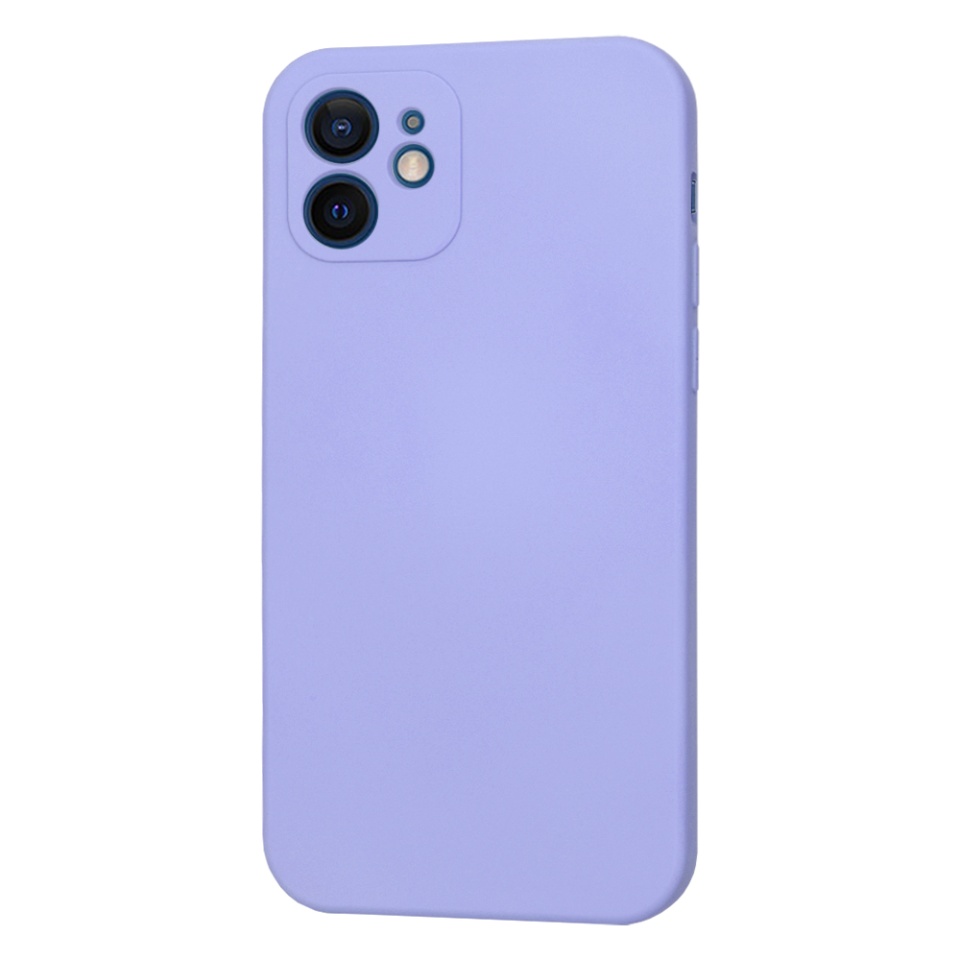 Husa pentru iPhone 12 din Silicon Catifelat, Protectie Premium, Skyddar SoftElegance MagSafe - Violet - 2 | YEO