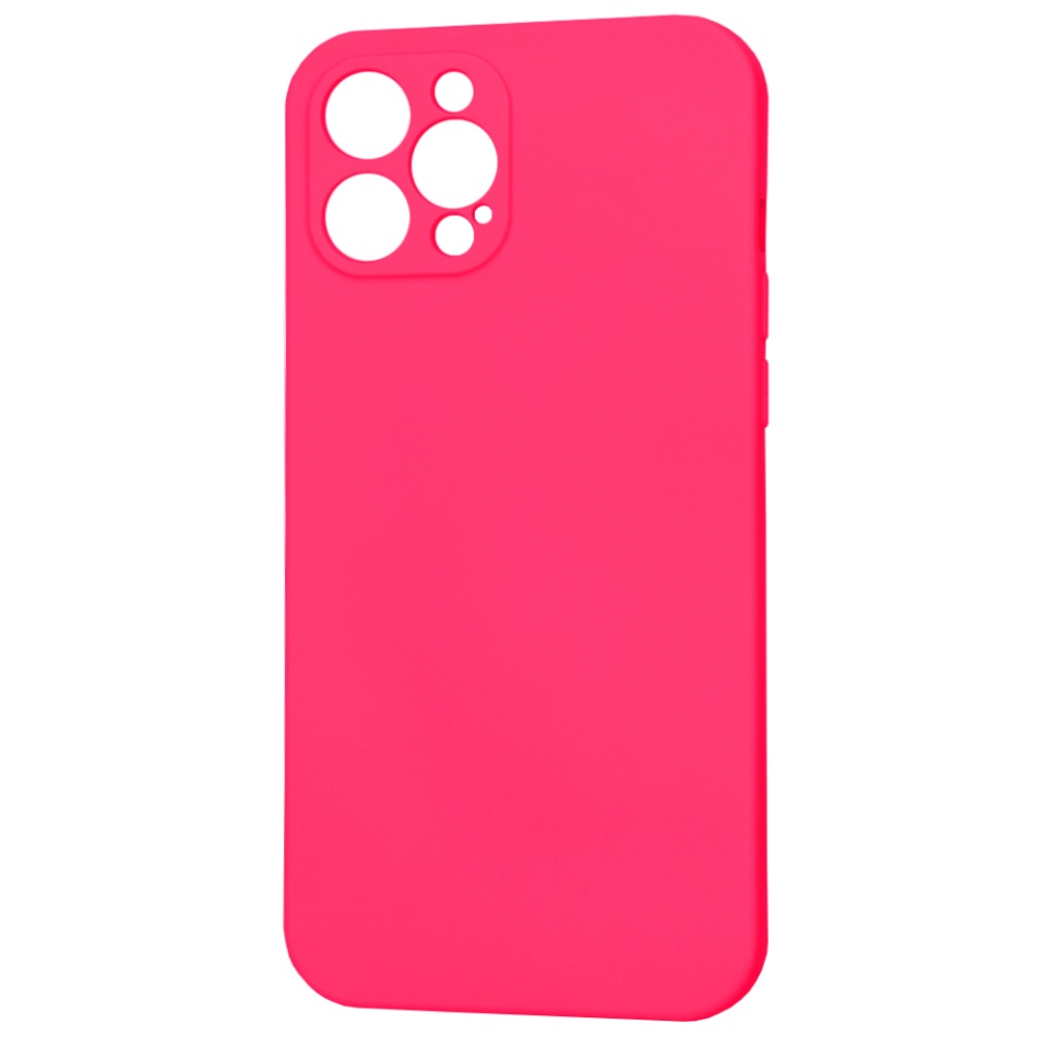 Husa pentru iPhone 12 Pro Max din Silicon Catifelat, Protectie Premium, Skyddar SoftElegance - Fucsia - 3 | YEO