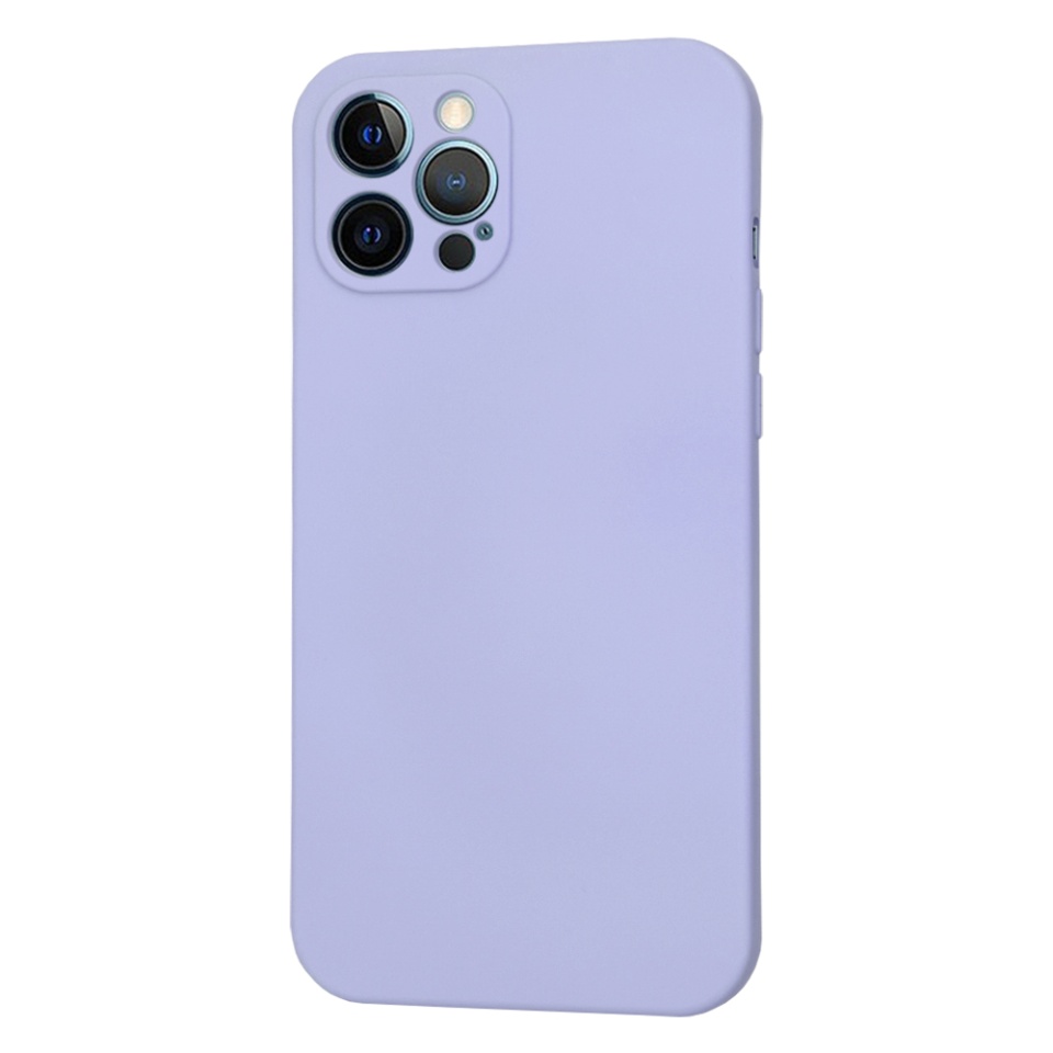 Husa pentru iPhone 12 Pro Max din Silicon Catifelat, Protectie Premium, Skyddar SoftElegance MagSafe - Violet - 2 | YEO
