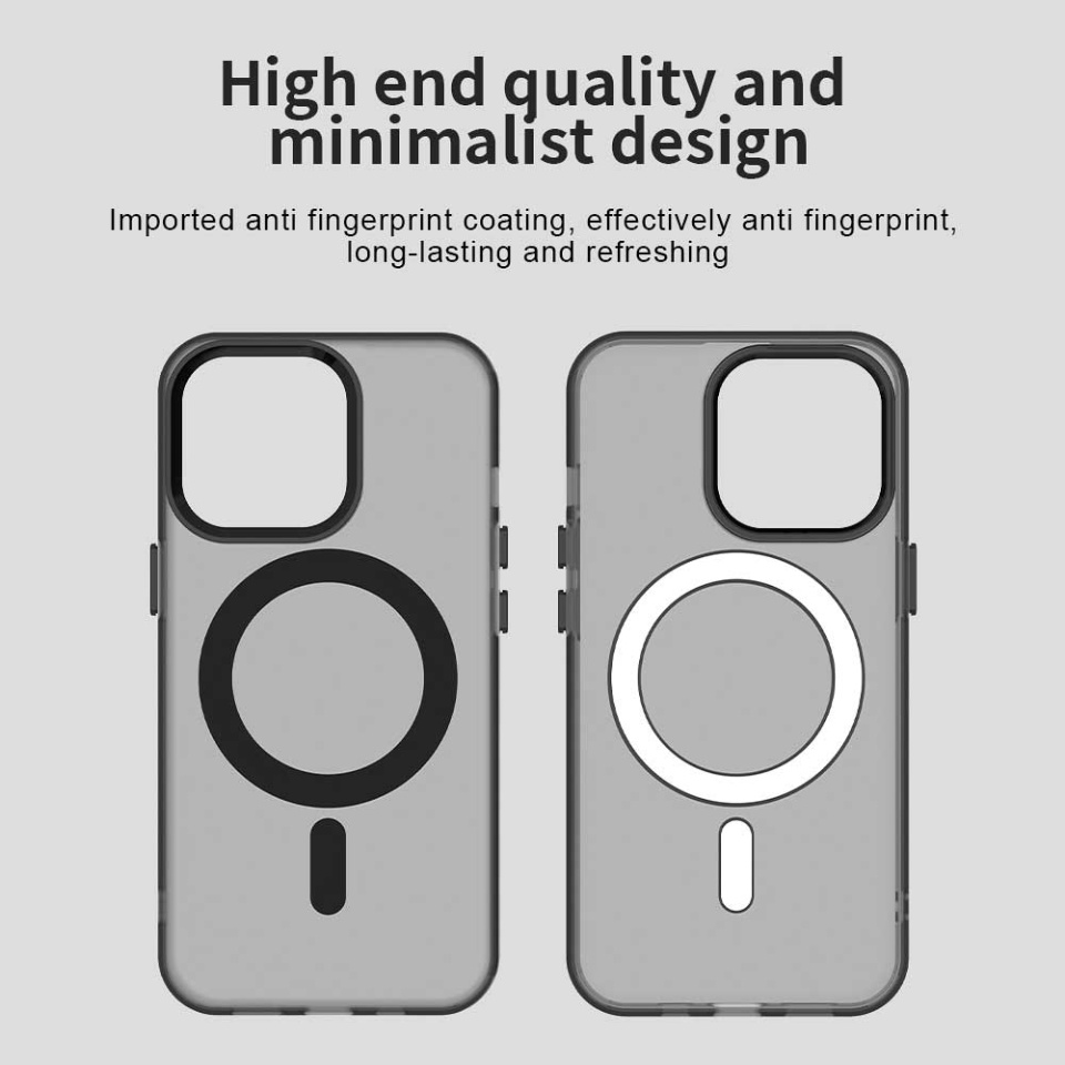 Husa pentru iPhone 12 Pro Max, SKYDDAR INOVATION, CandyCase, Magsafe, set cu sticker, Negru - 2 | YEO