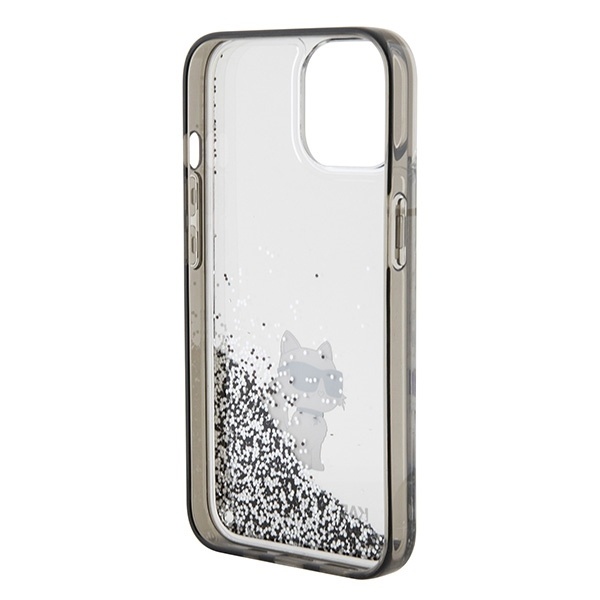 Husa pentru iPhone 13, iPhone 14, iPhone 15, Hardcase Liquid Glitter, Karl Lagerfeld - Transparent - 3 | YEO