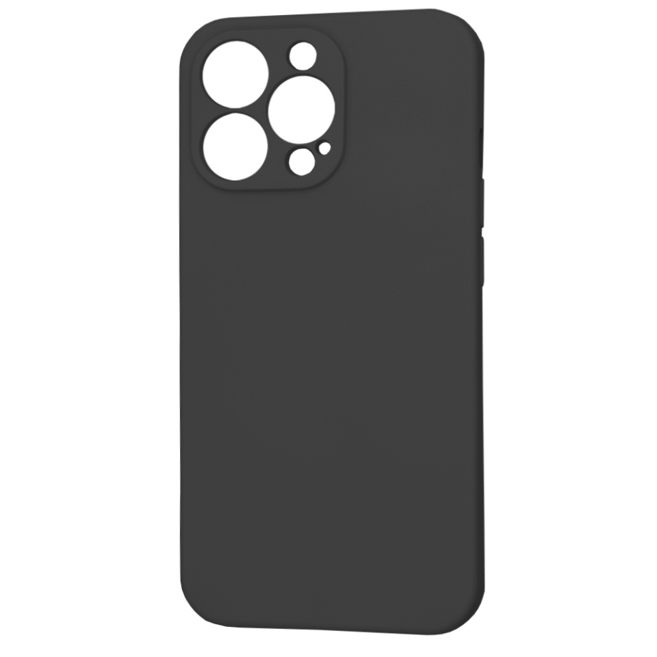 Husa pentru iPhone 13 Pro din Silicon Catifelat, Protectie Premium, Skyddar SoftElegance - Negru - 3 | YEO