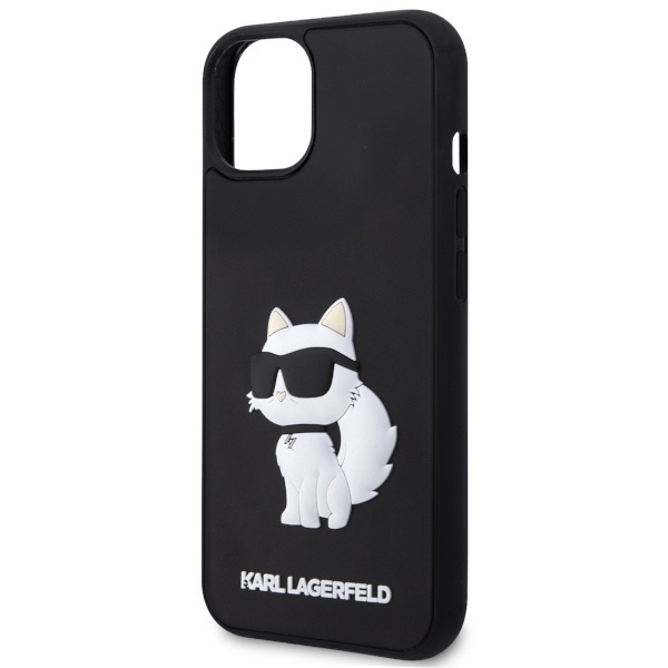 Husa pentru iPhone 14 Plus, 3D Design, Karl Lagerfeld, Negru - 1 | YEO