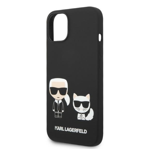 Husa pentru iPhone 14 Plus, Silicone MagSafe, Karl Lagerfeld - Negru - 3 | YEO