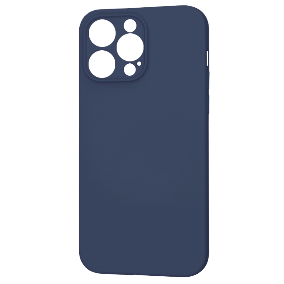 Husa pentru iPhone 14 Pro Max, SKYDDAR INNOVATION, din Silicon Catifelat, SoftFlex Magsafe, Bleumarin, set cu sticker - 2 | YEO