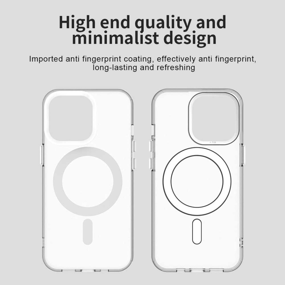 Husa pentru iPhone 14 Pro Max, SKYDDAR INOVATION, CandyCase, Magsafe, set cu sticker, Alb - 2 | YEO