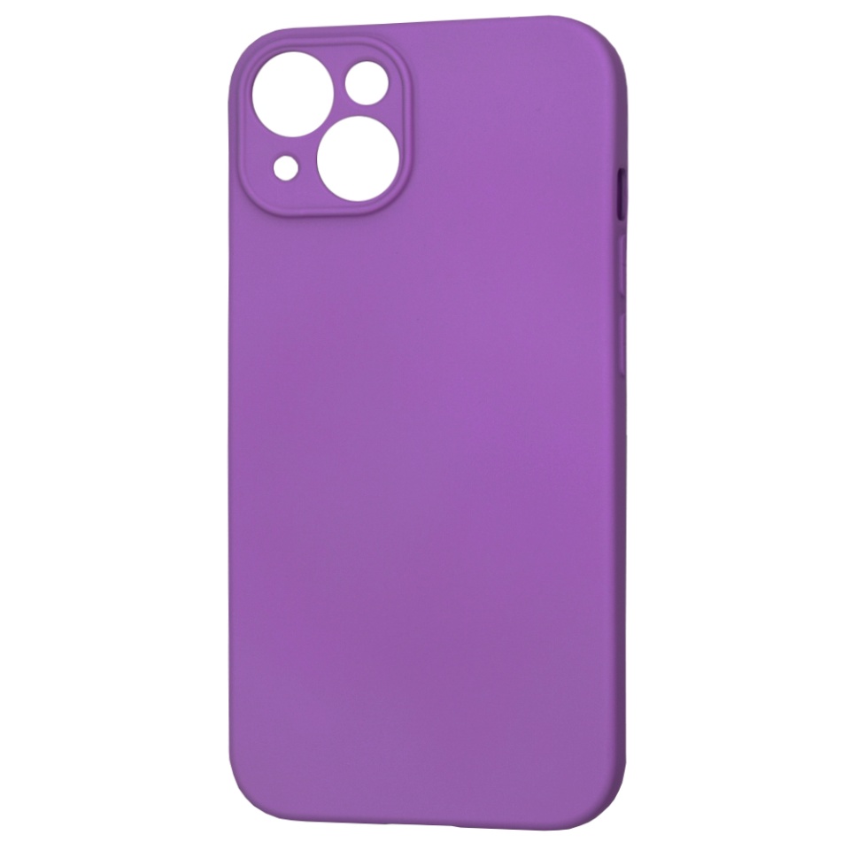 Husa pentru iPhone 14, SKYDDAR INNOVATION, din Silicon Catifelat, SoftFlex Magsafe, Mov, set cu sticker - 2 | YEO