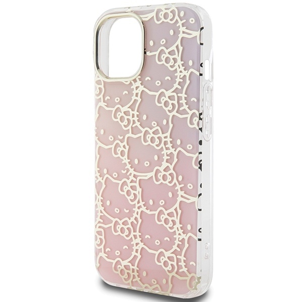 Husa pentru iPhone 15, Hardcase IML, Hello Kitty - Roz - 3 | YEO