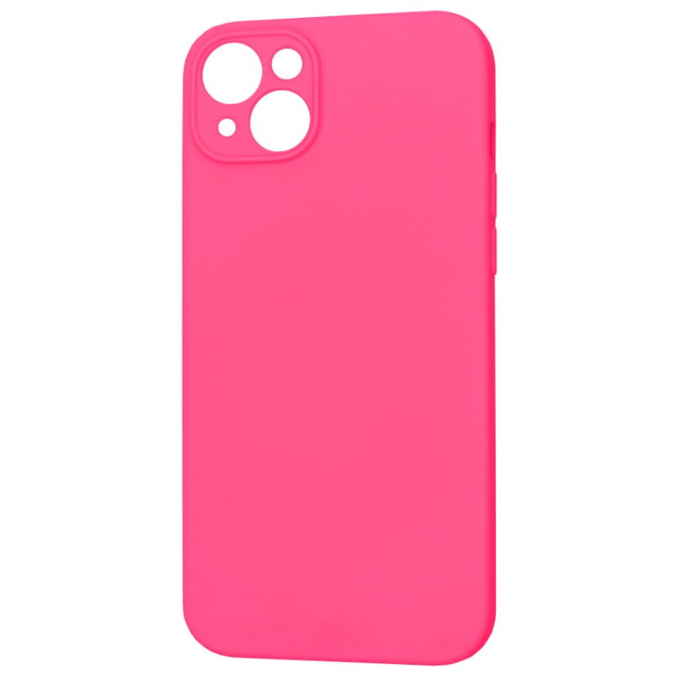 Husa pentru iPhone 15 Plus, SKYDDAR INNOVATION, din Silicon Catifelat, SoftFlex Magsafe, Fucsia, set cu sticker - 2 | YEO