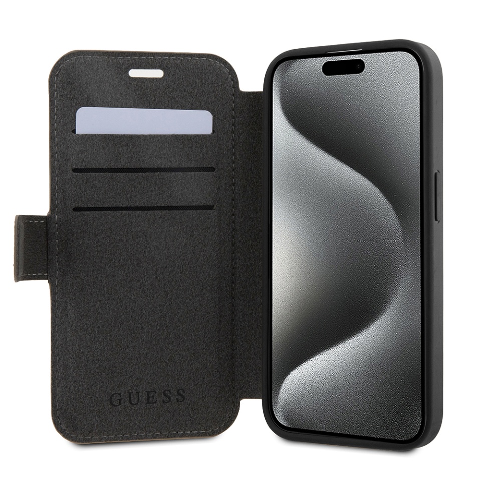 Husa pentru iPhone 15 Pro, Book, Guess - Maro - 1 | YEO