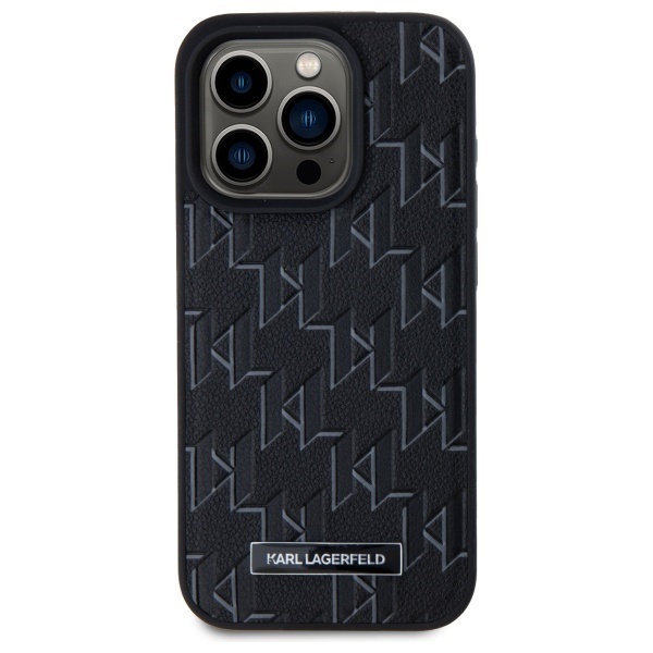Husa pentru iPhone 15 Pro Leather MagSafe, Karl Lagerfeld - Negru - 1 | YEO