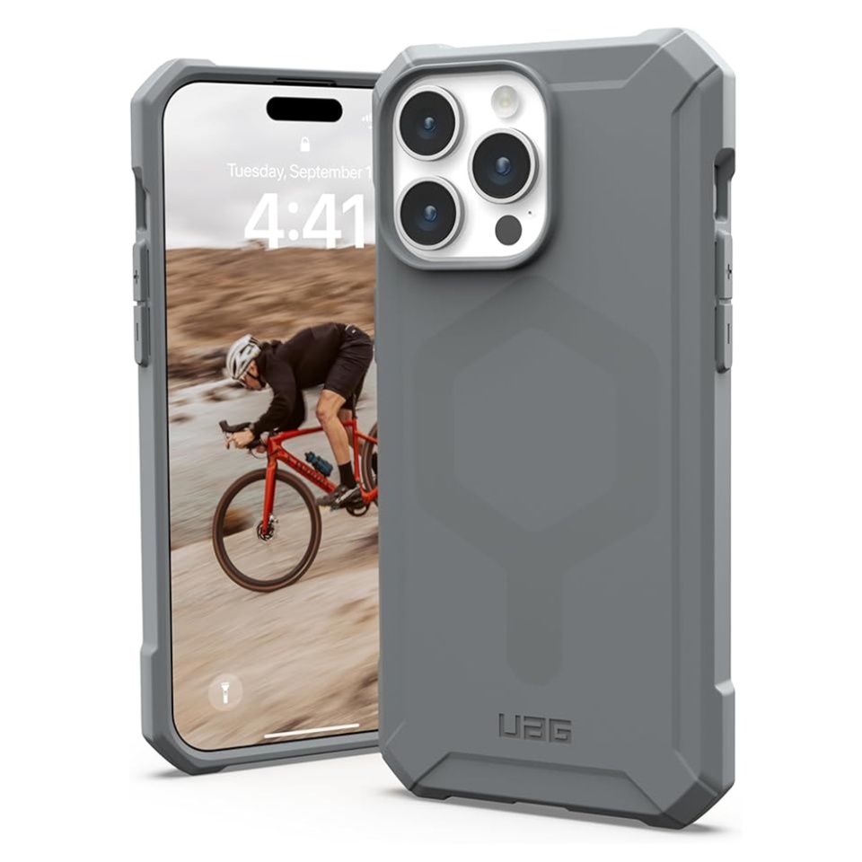 Husa pentru iPhone 15 Pro Max, Essential Armor MagSafe, UAG - Gri