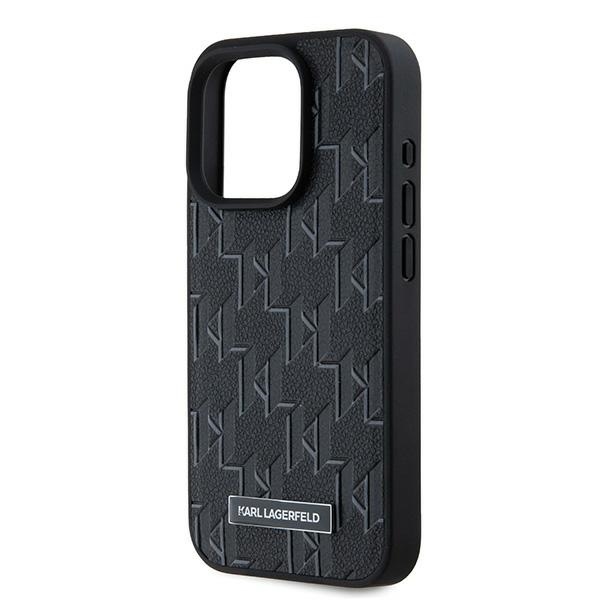 Husa pentru iPhone 15 Pro Max Leather MagSafe, Karl Lagerfeld - Roz - 3 | YEO