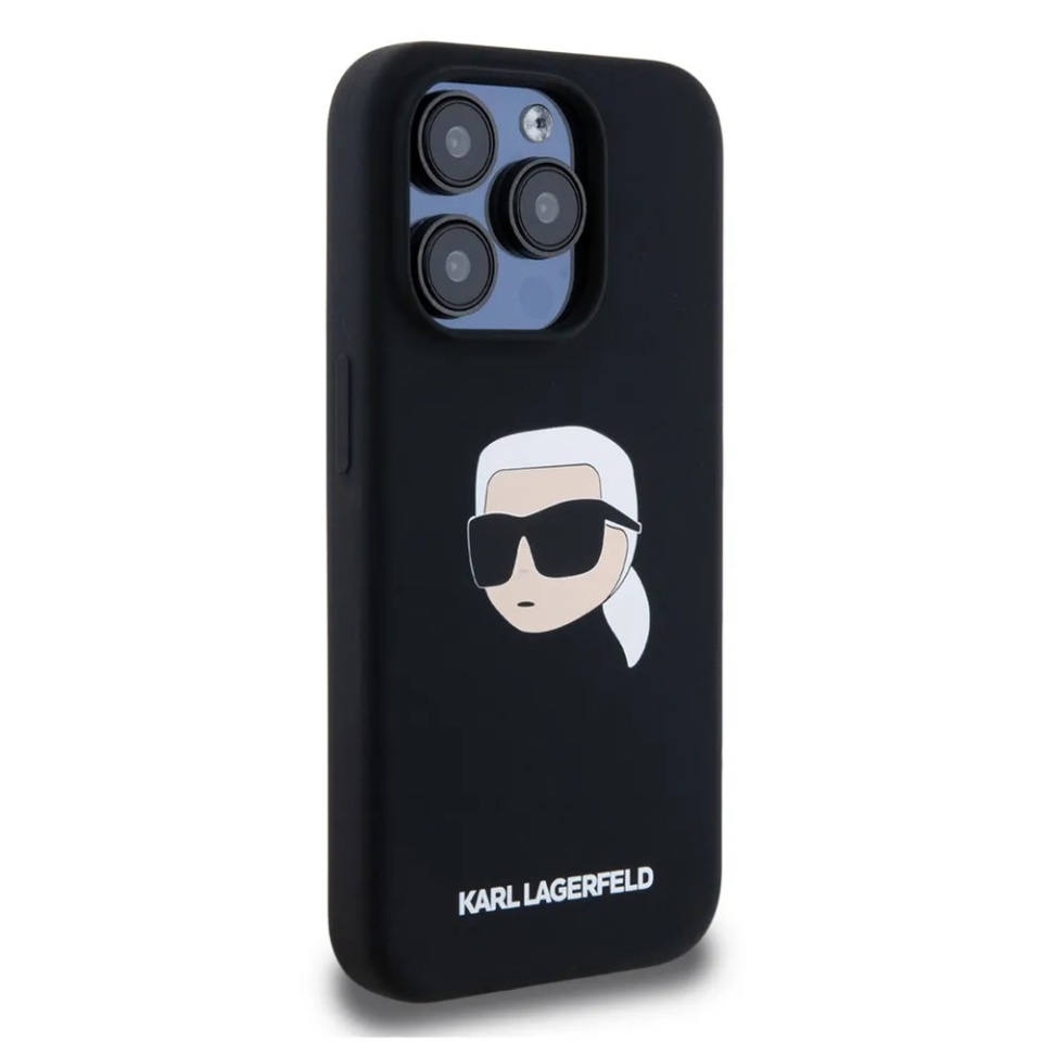Husa pentru iPhone 15 Pro Max, Silicone MagSafe, Karl Lagerfeld - Maro - 1 | YEO