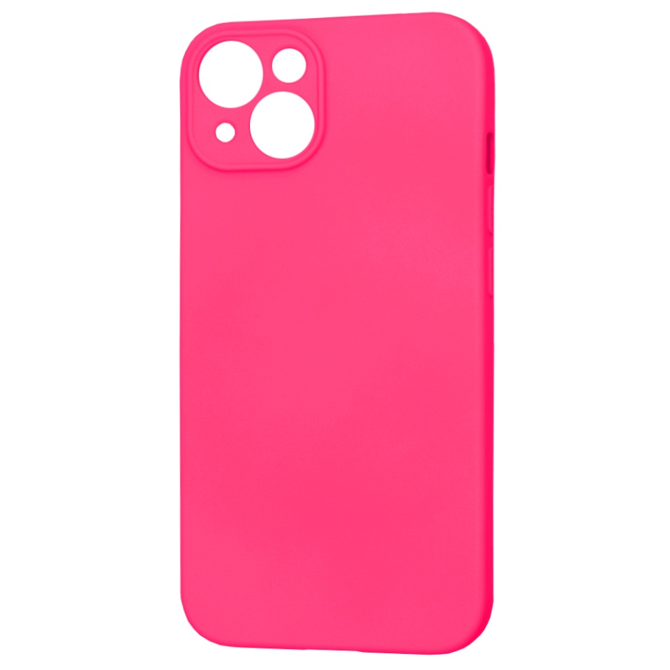 Husa pentru iPhone 15, SKYDDAR INNOVATION, din Silicon Catifelat, SoftElegance , Fucsia, set cu sticker - 3 | YEO