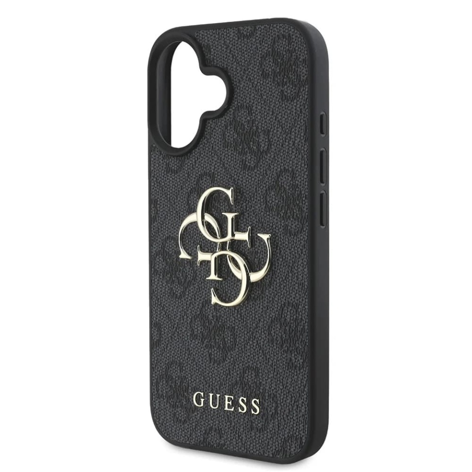 Husa pentru iPhone 16, Guess Hardcase 4G Big Logo, Protectie Slim, Compatibila, Negru - 3 | YEO