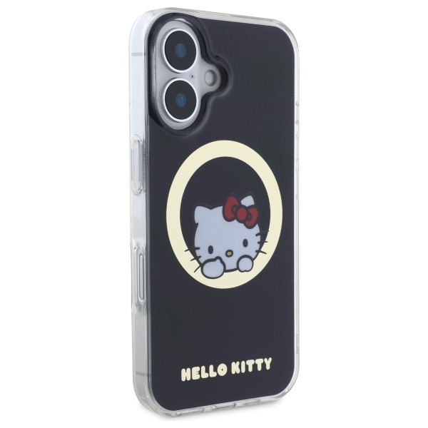 Husa pentru iPhone 16, Hardcase IML, Hello Kitty - Negru - 3 | YEO
