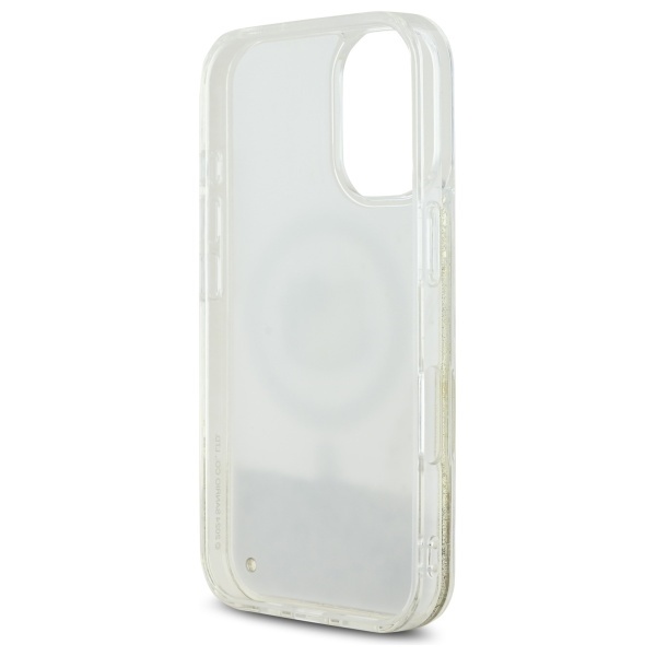 Husa pentru iPhone 16, Hardcase Liquid Glitter, Hello Kitty - Alb - 3 | YEO