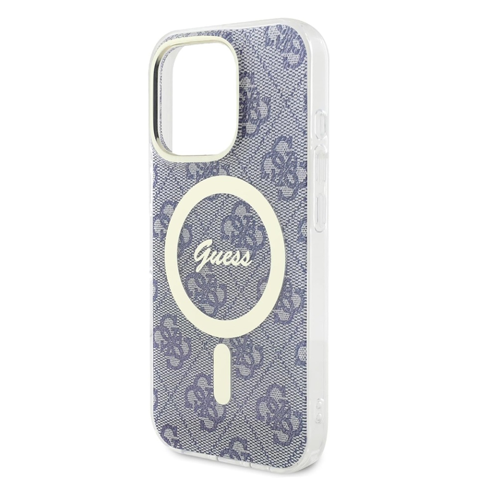 Husa pentru iPhone 16, IML 4G MagSafe, Guess - Albastru - 4 | YEO