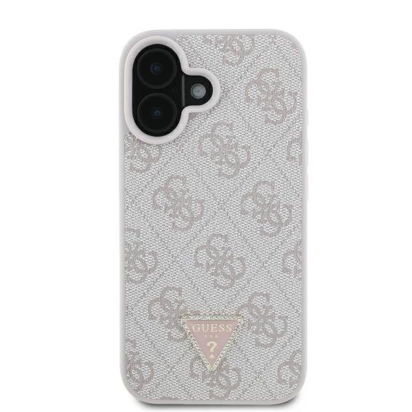 Husa pentru iPhone 16 Leather Metal Logo Strass Crossbody, Guess - Albastru - 1 | YEO