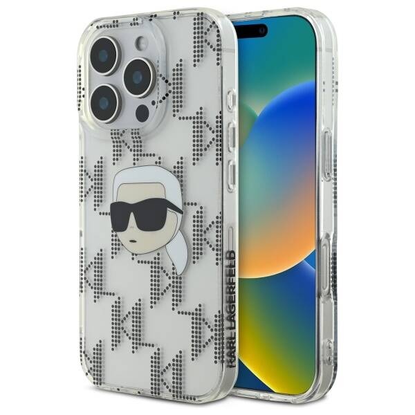 Husa pentru iPhone 16 Pro IML Luxury, Karl Lagerfeld - Transparenta