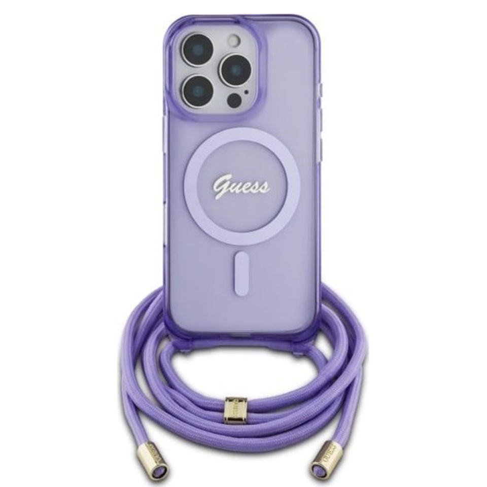 Husa pentru iPhone 16 Pro, Karl Lagerfeld, IML Crossbody MagSafe, Purple - 1 | YEO