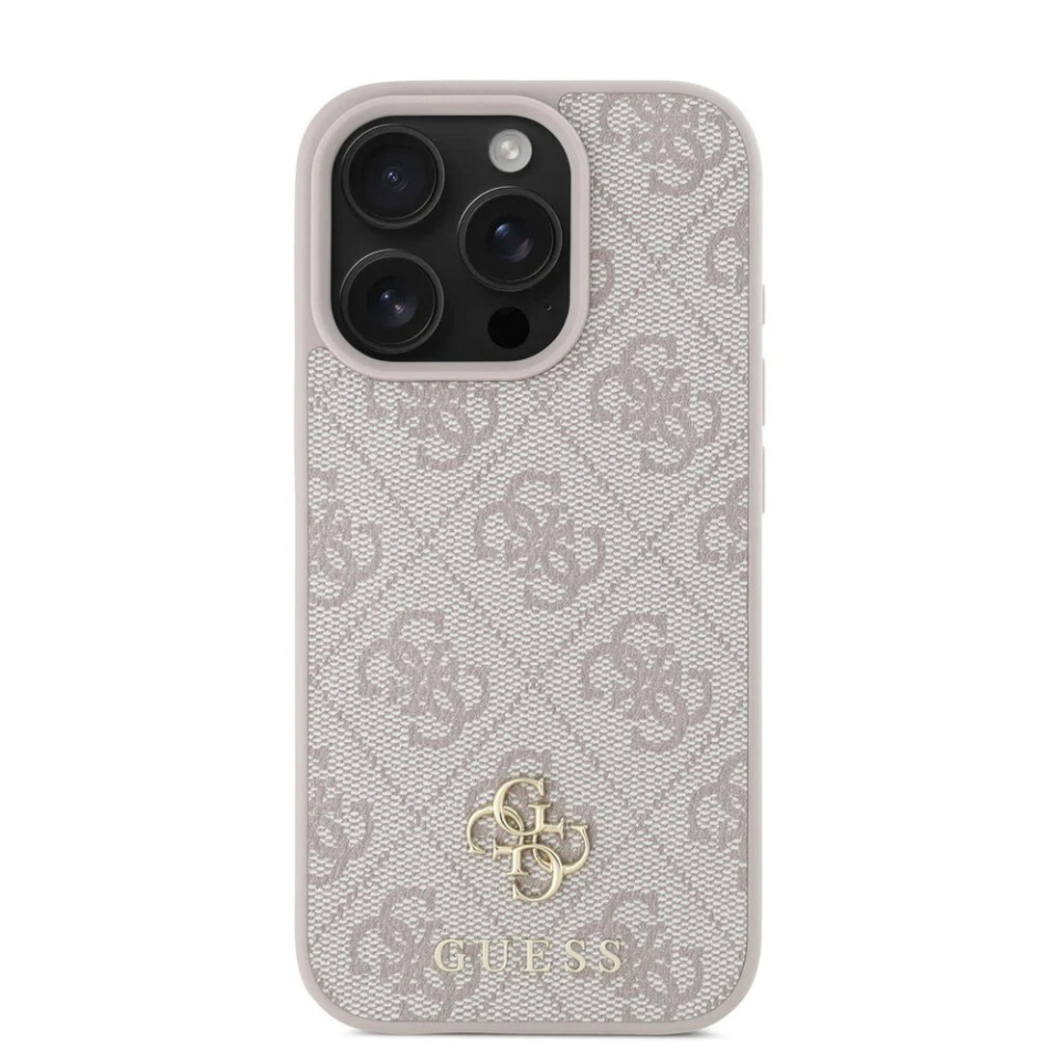 Husa pentru iPhone 16 Pro Max, Guess, Hardcase 4G Classic MagSafe, Roz - 2 | YEO