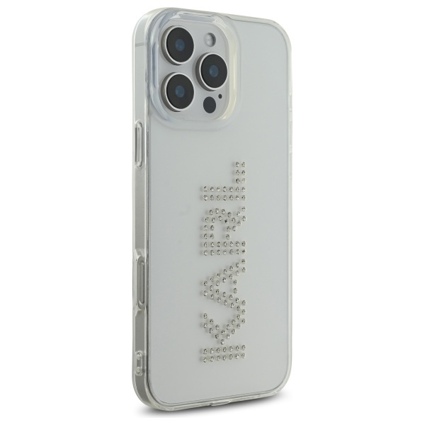 Husa pentru iPhone 16 Pro Max IML Rhinestones, Karl Lagerfeld - Transparenta - 1 | YEO